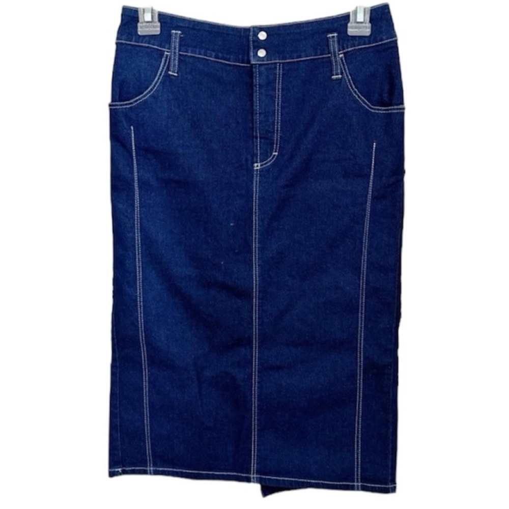 Gianfranco Ferre‎ Jeans Denim Midi Skirt Sz 42 6